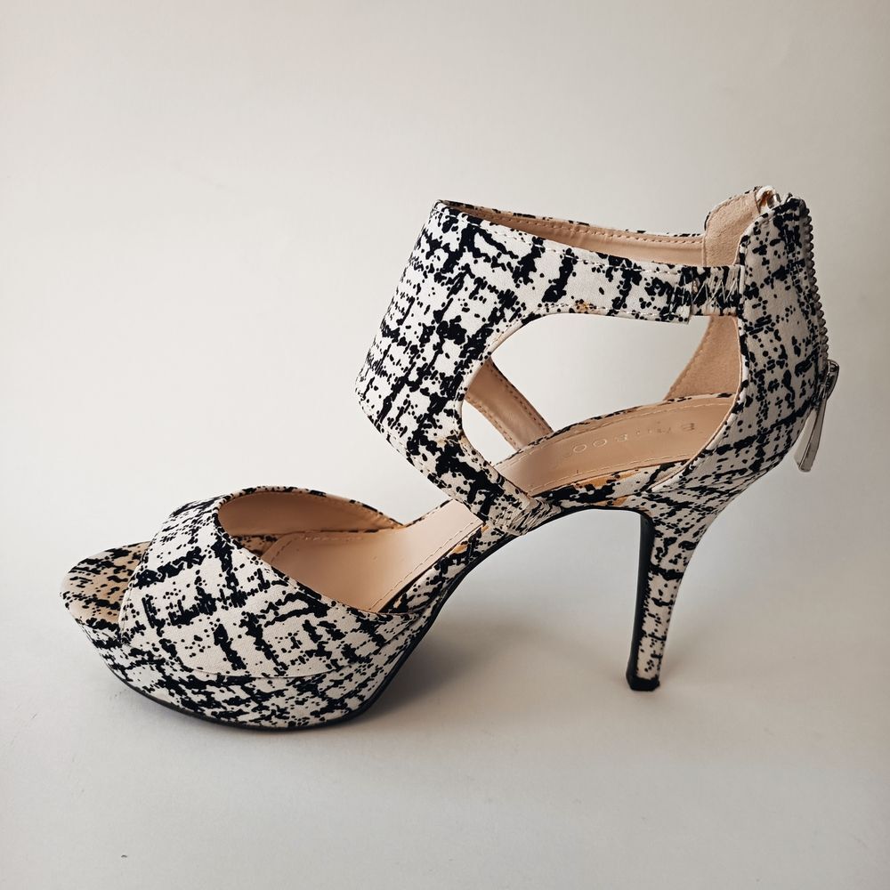 🖤Women's Plaid Platform Ankle Strap - Picture 4 of 7